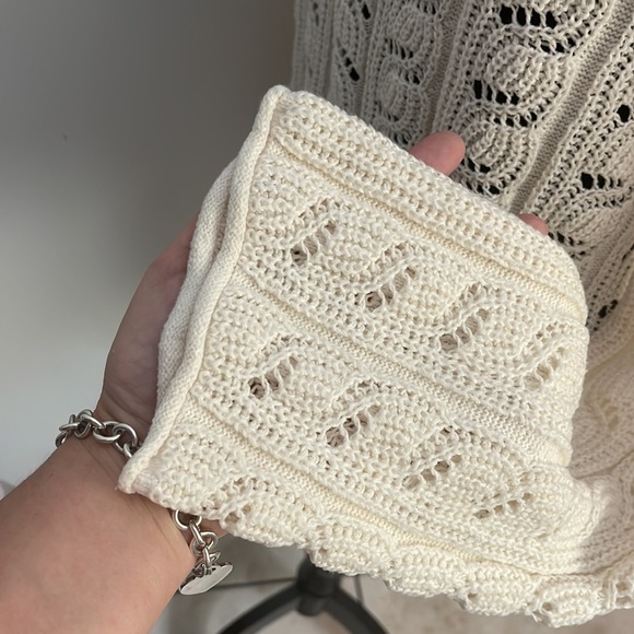 AMERICAN EAGLE | Women’s Ivory Knit Sweater Size Small S - Picture 4 of 6